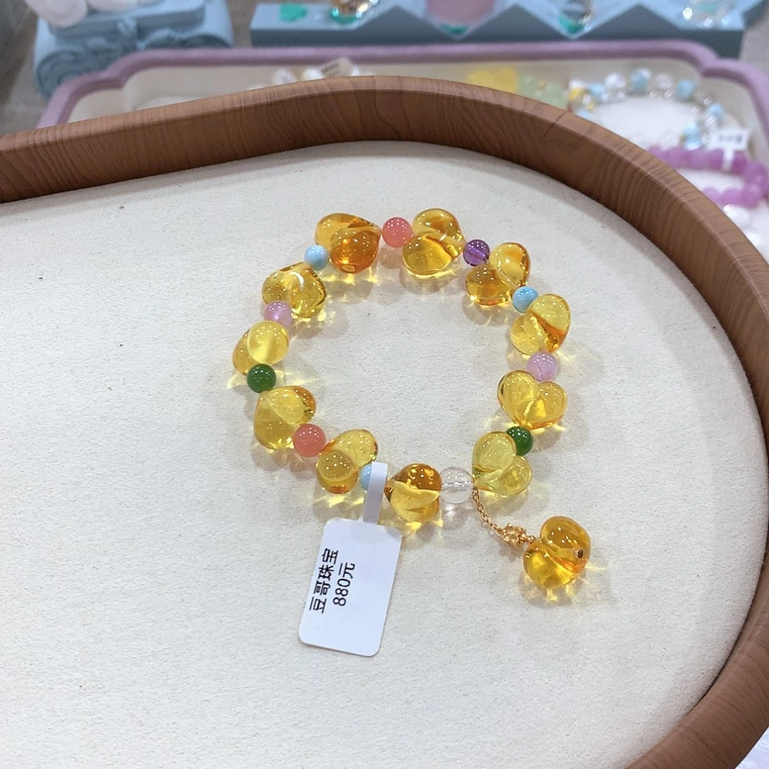 未镶嵌琥珀手链手链