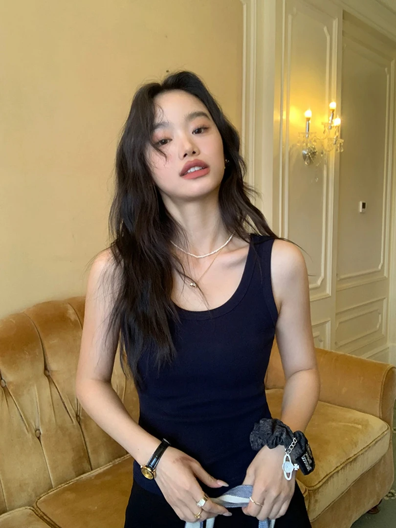 【胜华优选】韩系miu风 质感在线！弹力基础背心