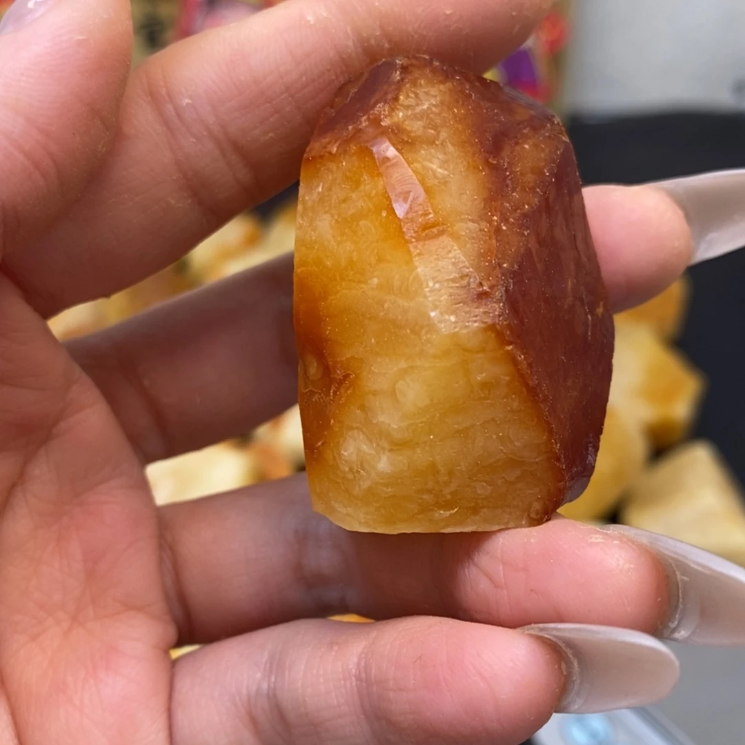 定制琥珀未镶嵌?*纯天然蜜蜡原石定制不退不换