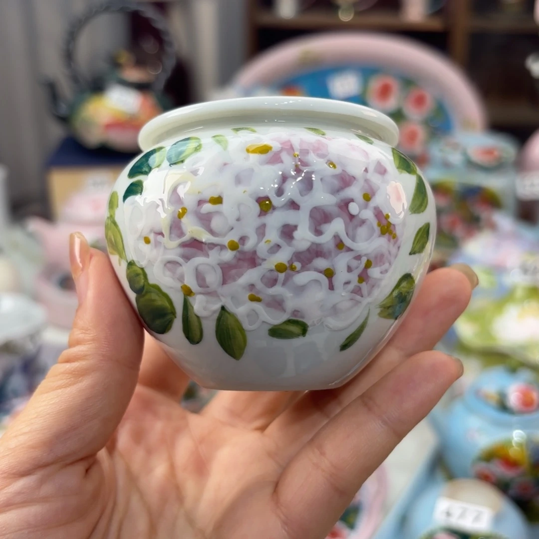 瓷片景德镇手绘高温釉下彩陶瓷茶具