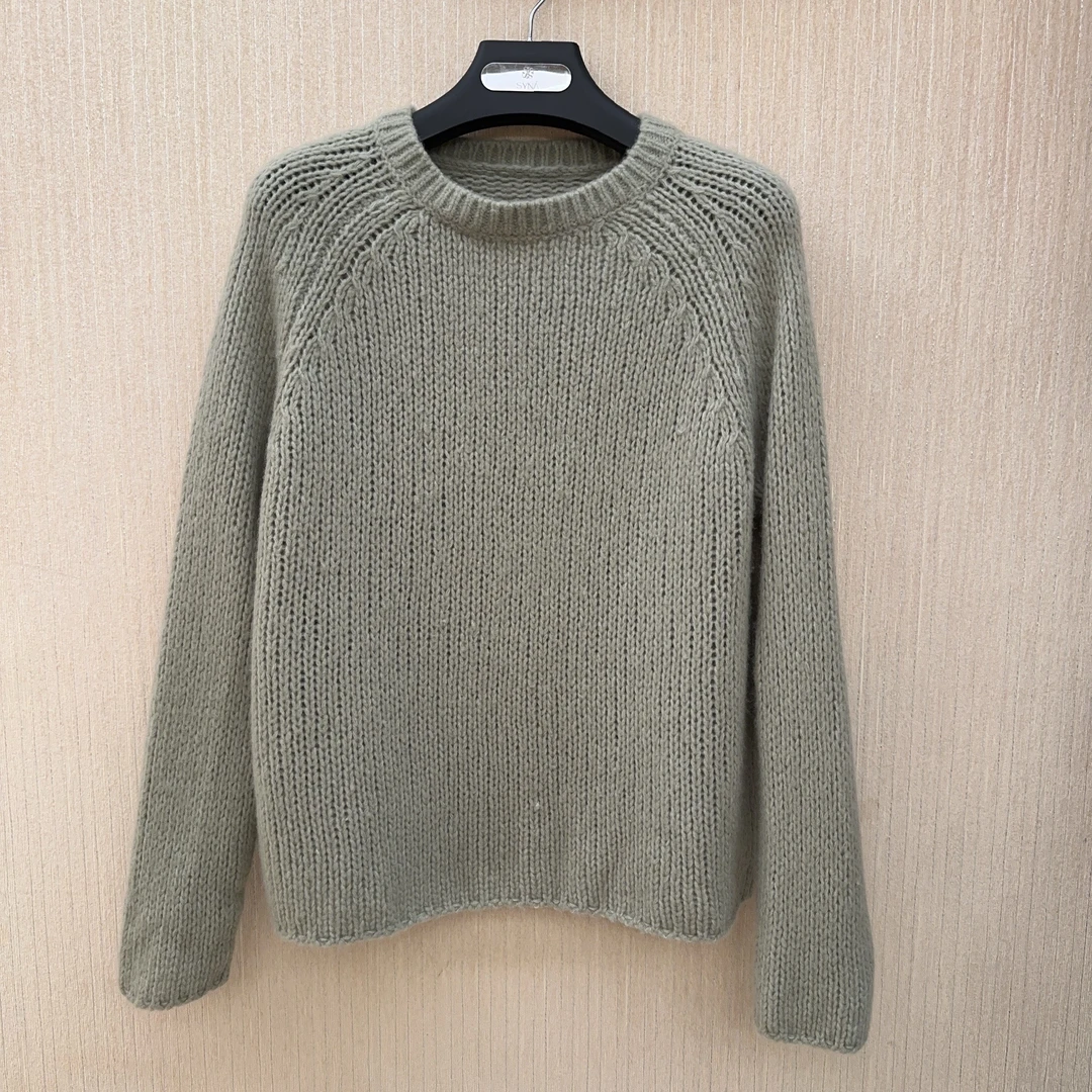 syna希娜 慵懒宽松感镂空设计套头针织衫