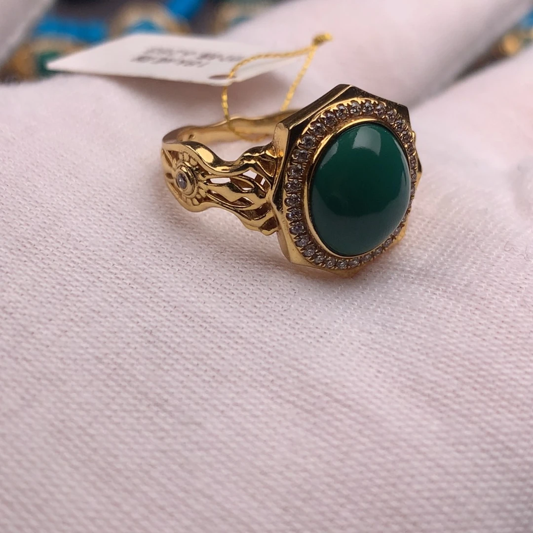 绿松石18K金镶嵌发饰