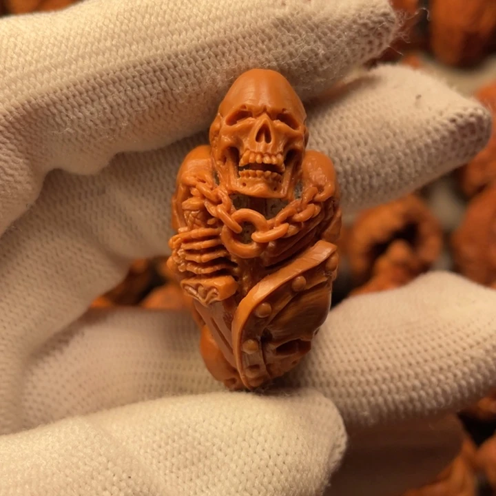 橄榄核手串/手链骷髅战士