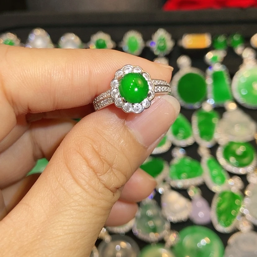 【闪购商品】翡翠戒指未镶嵌天然翡翠