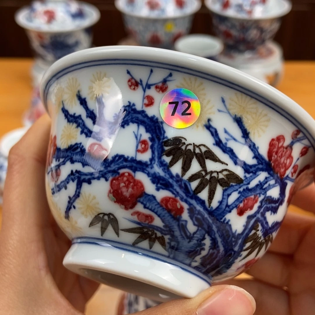 手绘现代茶具非古董