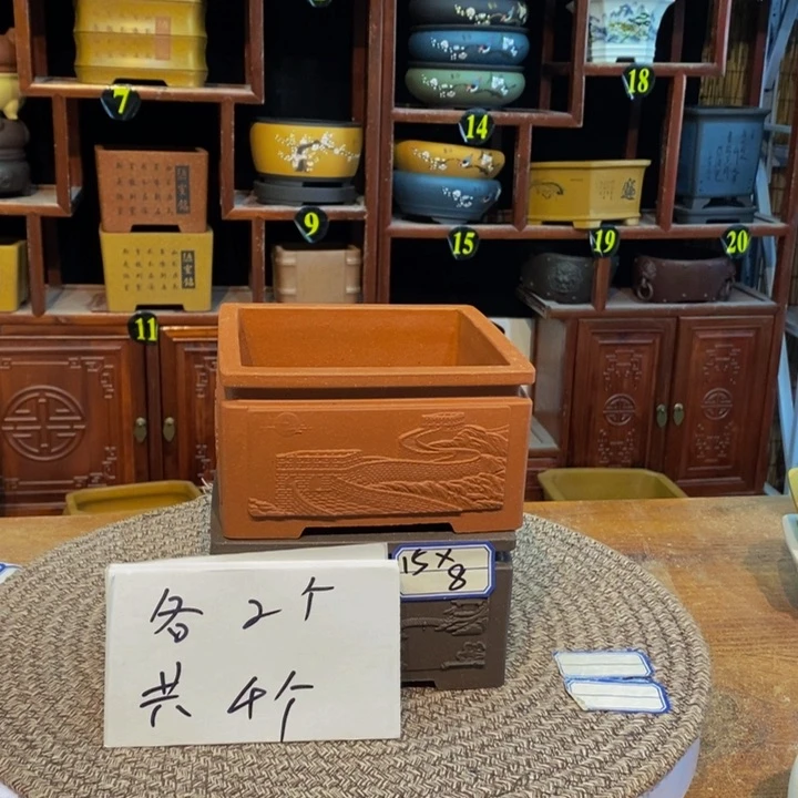 紫砂花盆紫砂花盆