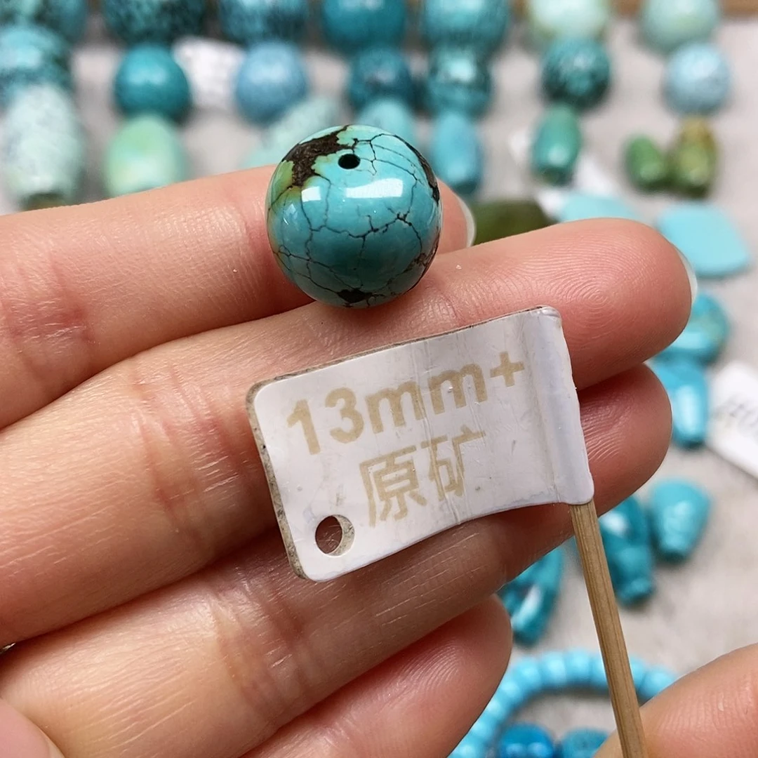 未镶嵌绿松石珠宝半成品