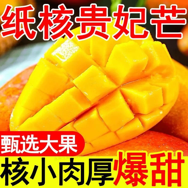【放软吃】新鲜现摘贵妃芒果 新鲜水果皮薄爆汁
