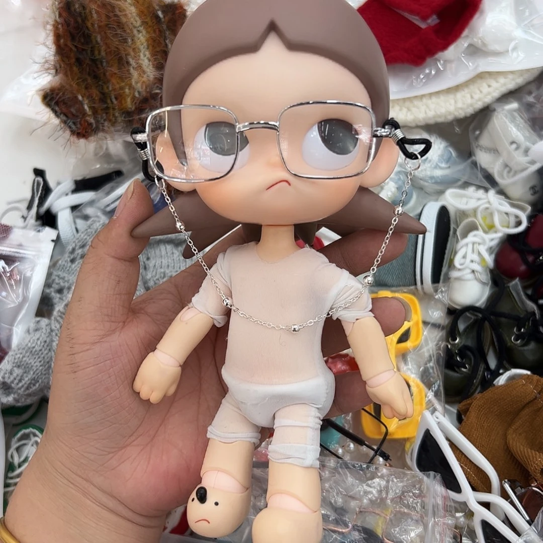银色眼镜新款链条