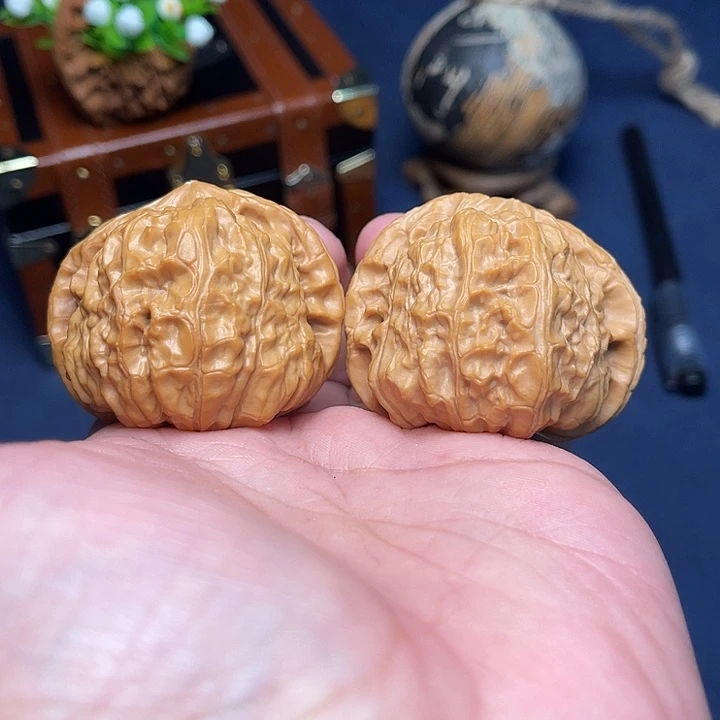 文玩核桃把件47南瓜墩开播练手对