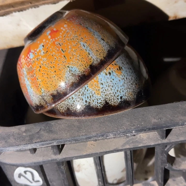 用***駧瓷其他窑变釉杯子两个定