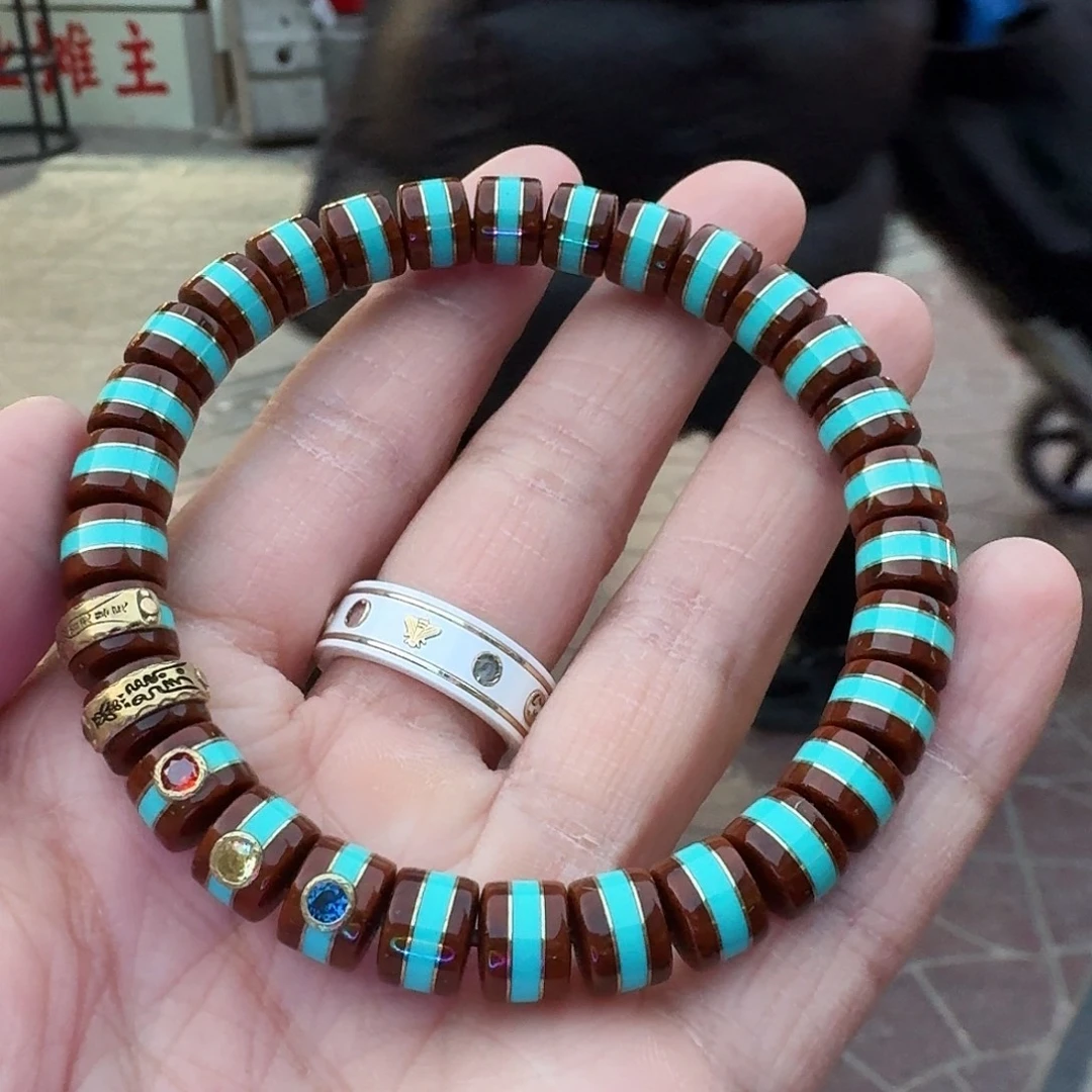 紫金鼠手串高端镶嵌