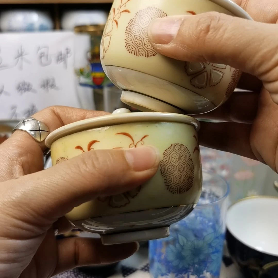 紫砂茶案启**富陶瓷杯子碟子小碗