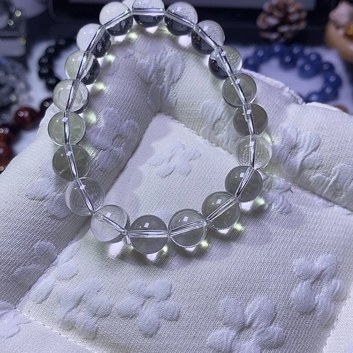 未镶嵌水晶手链双A白水晶10+