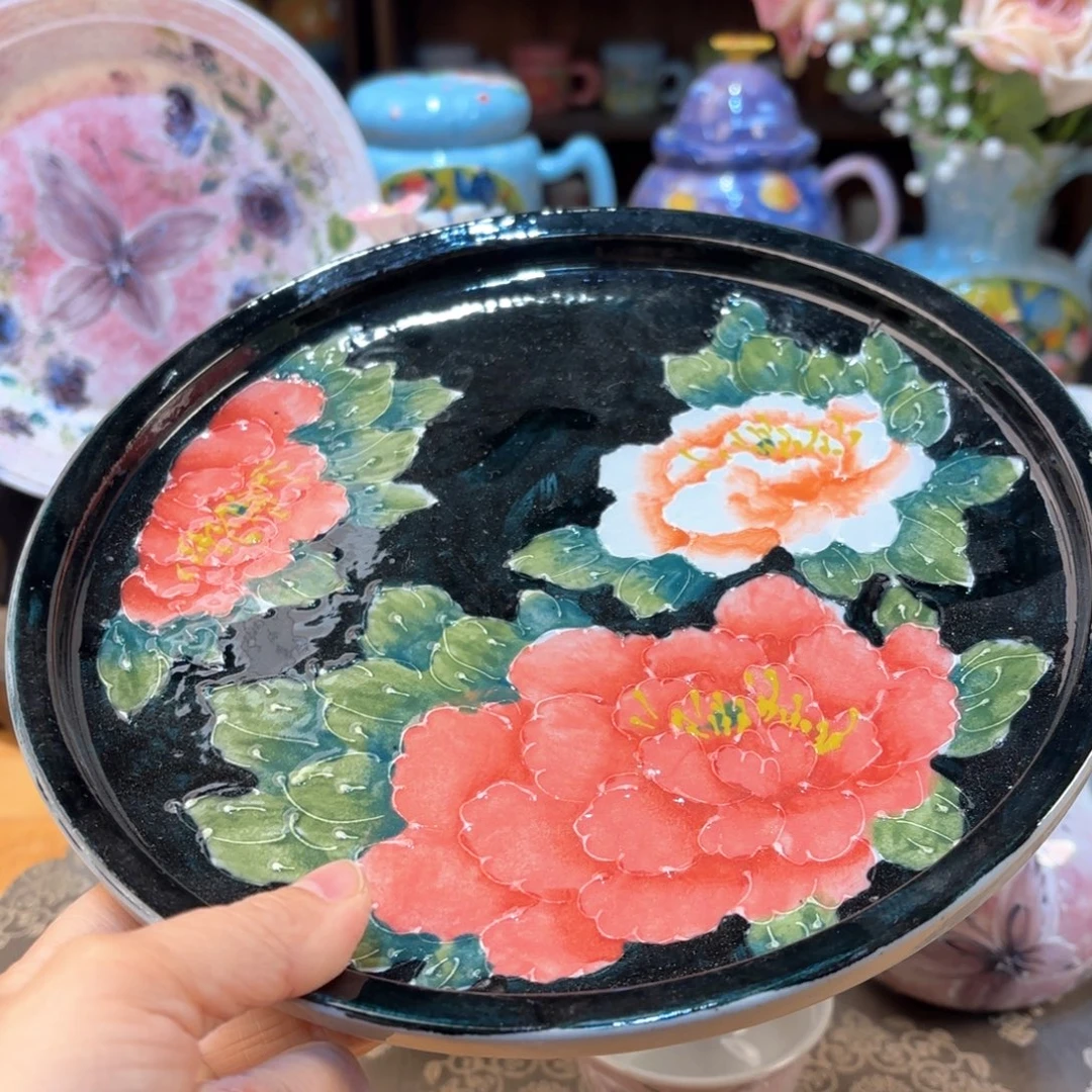 景德镇手绘高温釉下彩陶瓷茶具