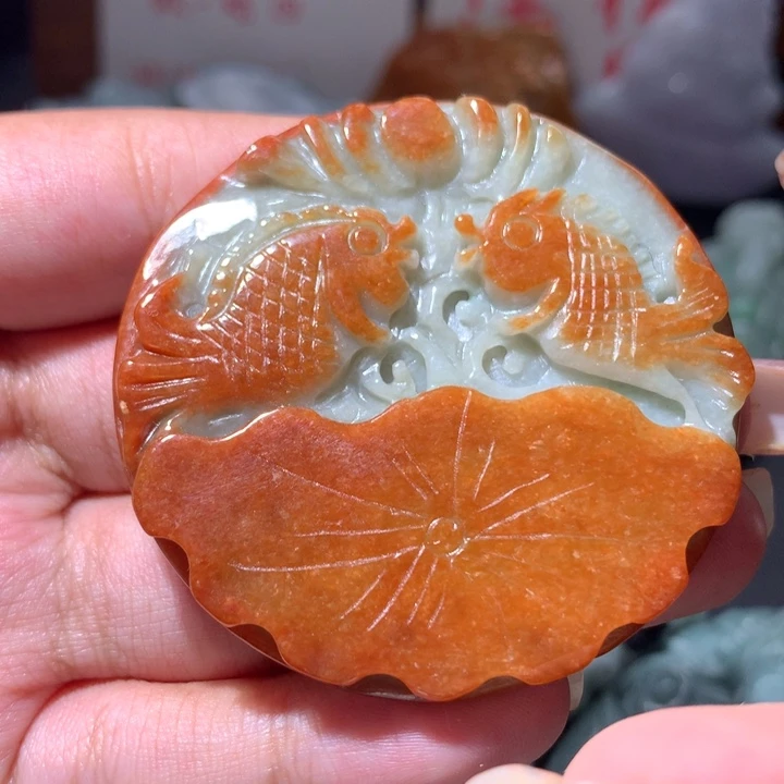 翡翠未镶嵌颈饰保真天然a货翡翠