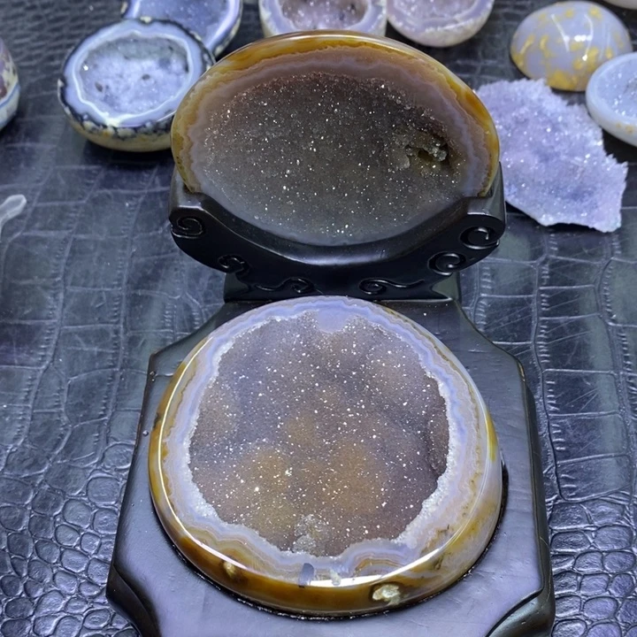 未镶嵌珠宝半成品水晶啵啵精抛盆