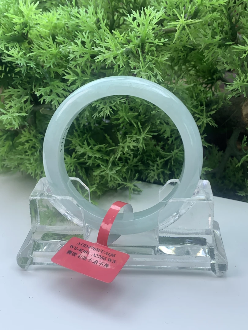 【刘思懿】天然缅甸A货翡翠手镯-N-17