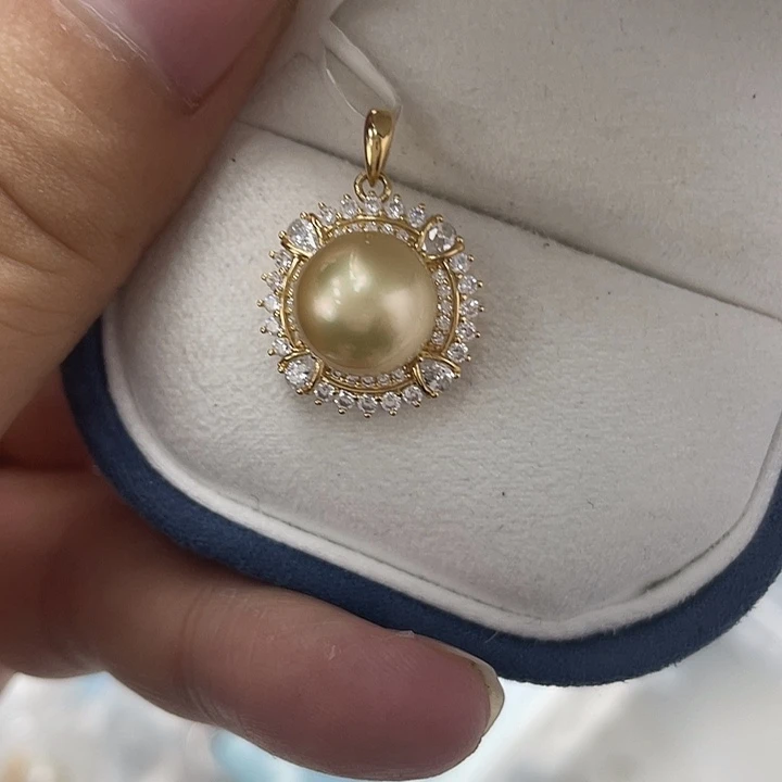 海水珍珠颈饰银S925镶嵌