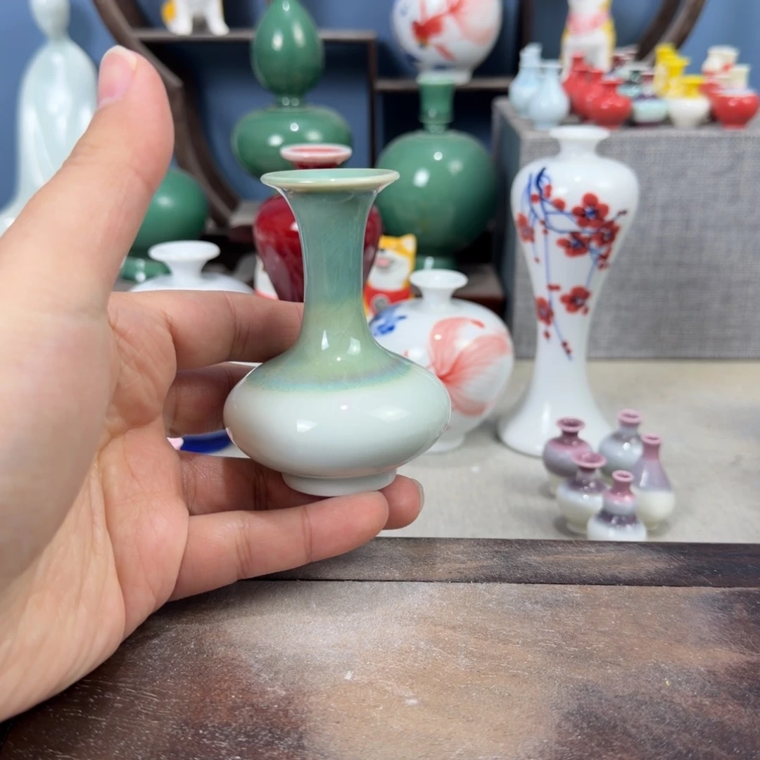 陶瓷手工小花器摆件