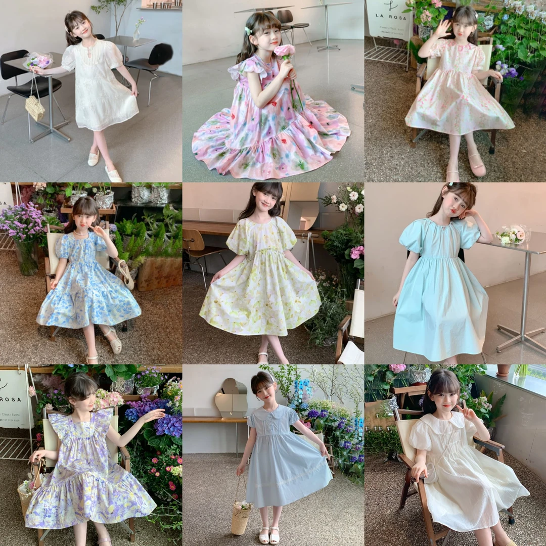 四号新夏款链接（401-499）女中小童2025夏季新款裙子