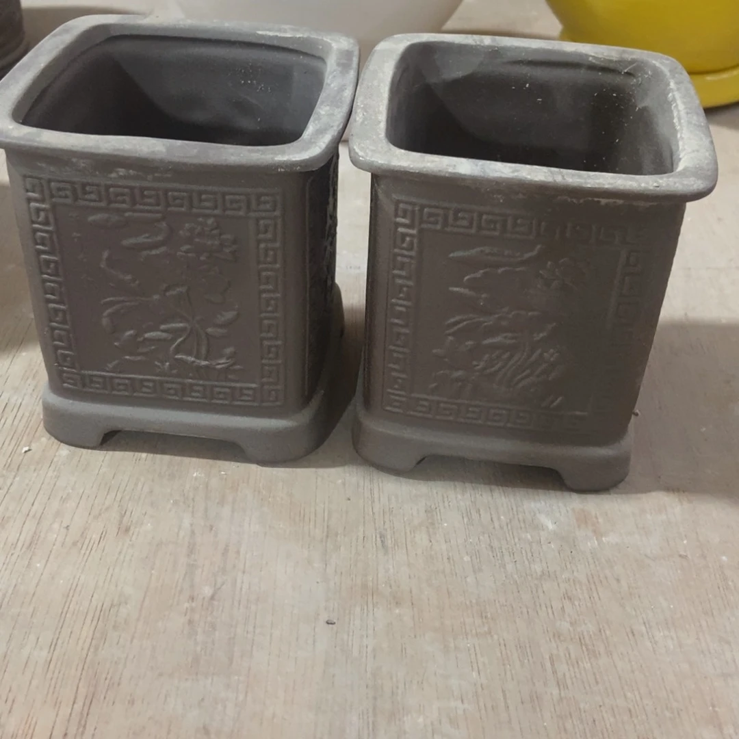 红陶高温陶瓷花盆