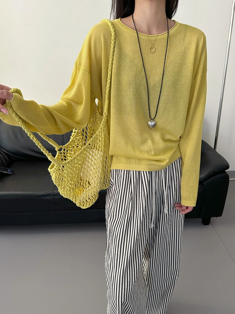 简约薄款卷边领防晒空调衫