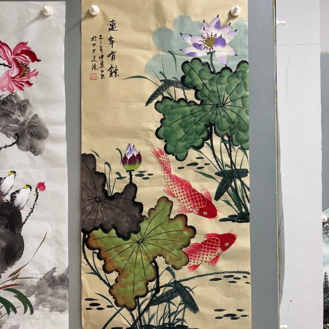 国画宣纸手绘，手工作品