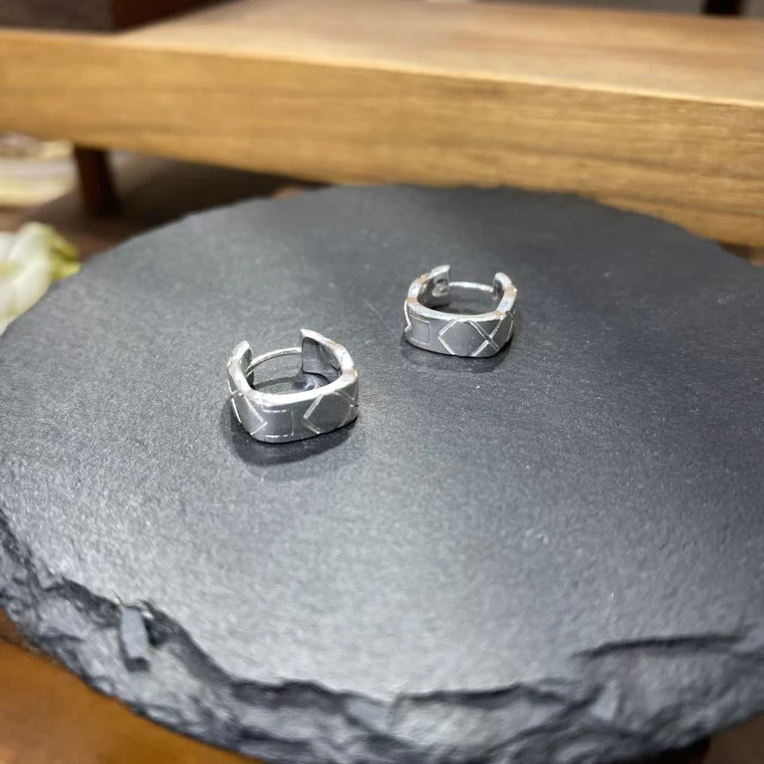 925银耳饰 X小方S925银耳圈耳扣