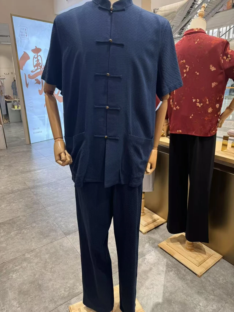 老美华立领男士套服432132003