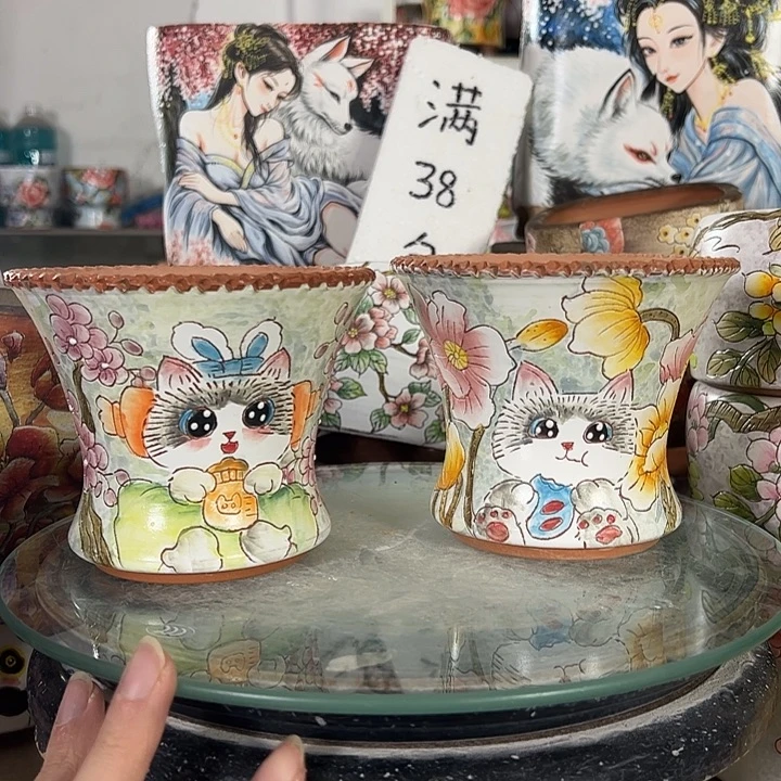 景德镇手绘花盆性价比超高