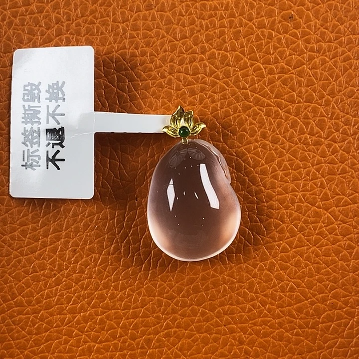 石英质玉18K金镶嵌颈饰