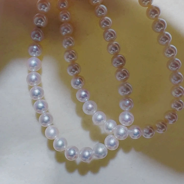 未镶嵌淡水珍珠裸链6-6.5mm补20