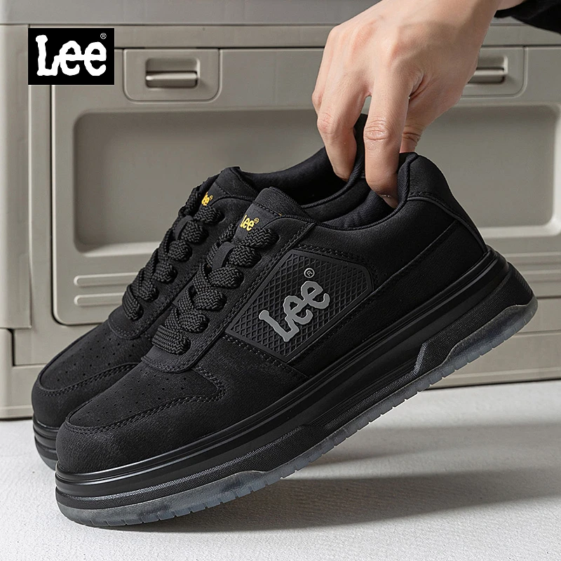 Lee琥珀流光秋冬新款男鞋时尚百搭潮流软底增高男士板鞋休闲鞋