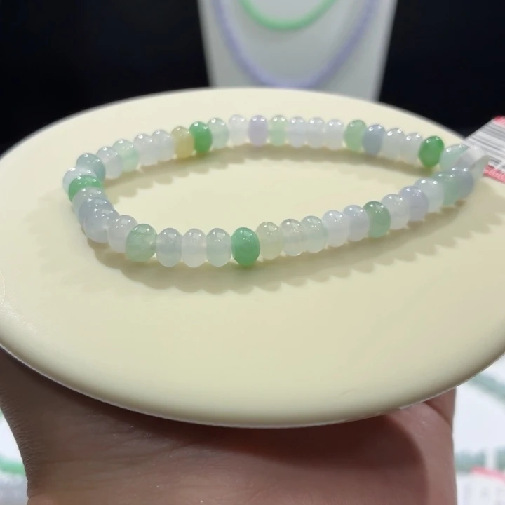 手链翡翠未镶嵌卡6.6