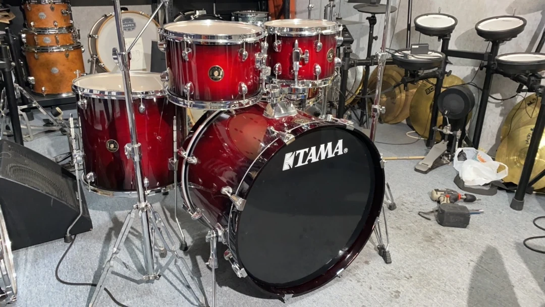 Tama 节奏伴侣烤漆工艺 五鼓三镲