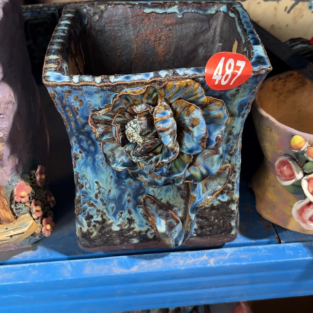 微瑕487 号陶然花器手工花盆
