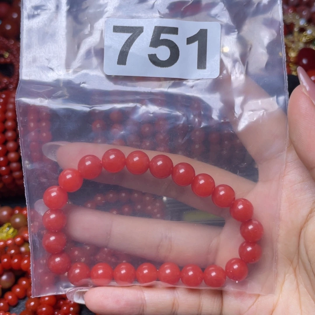 南红玛瑙手链未镶嵌曼**～