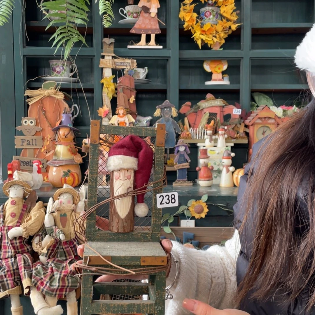 木质圣诞月福老货玩具默认微损