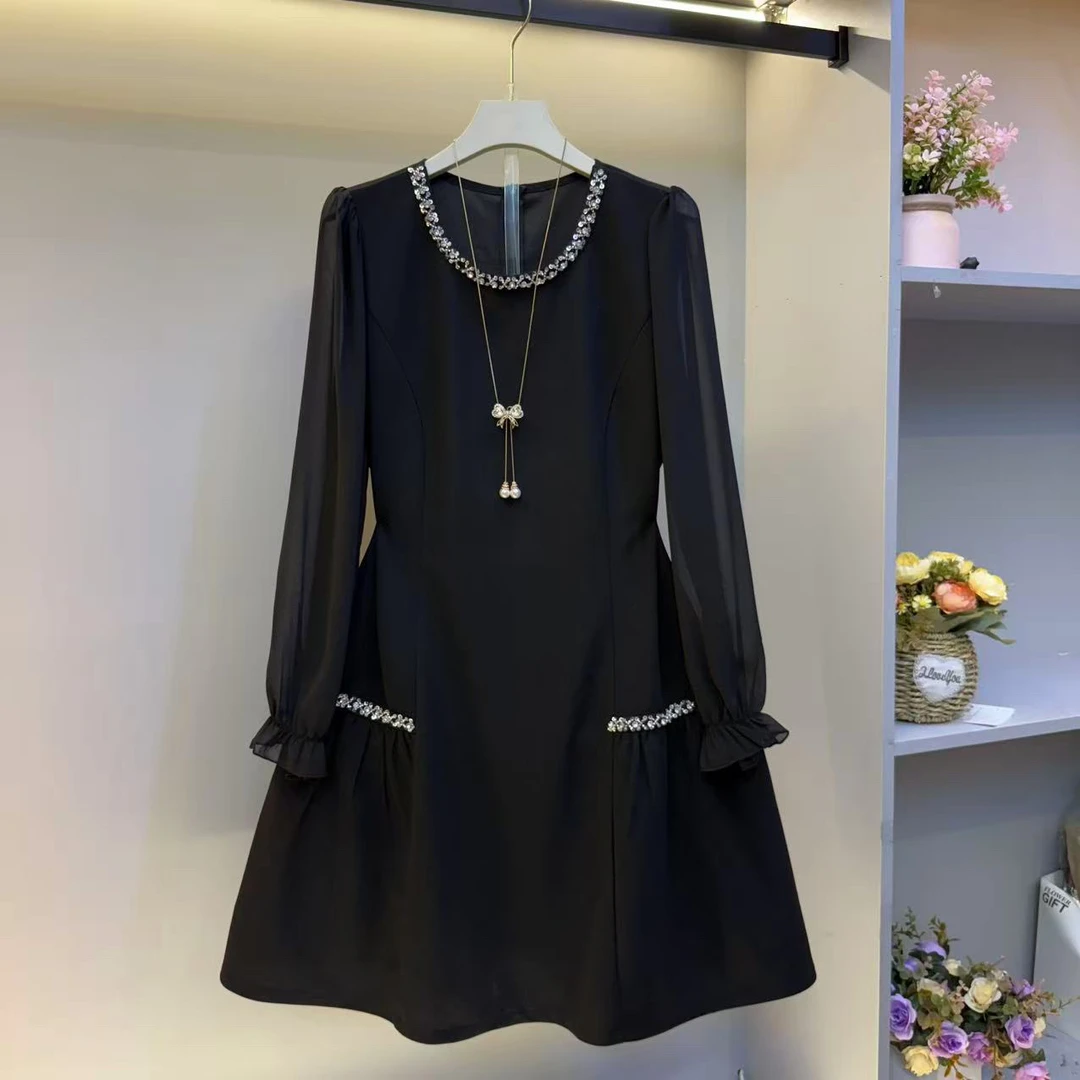 2025年早秋小香连衣裙时尚女士长裙高定成衣高级感