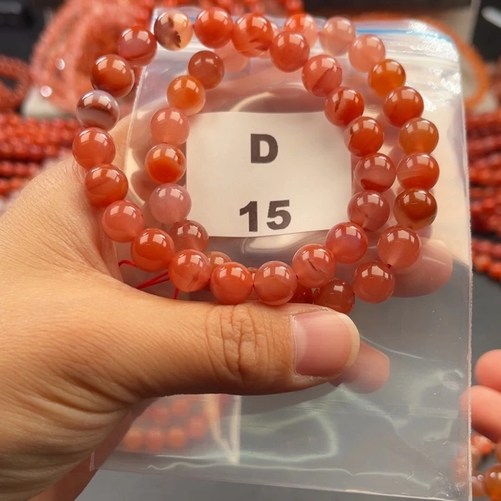 南红玛瑙未镶嵌多样性发货默认微瑕称重9mm2条