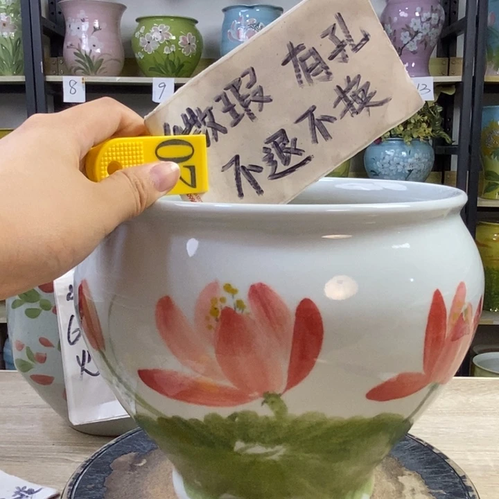 景德镇高温陶瓷花盆