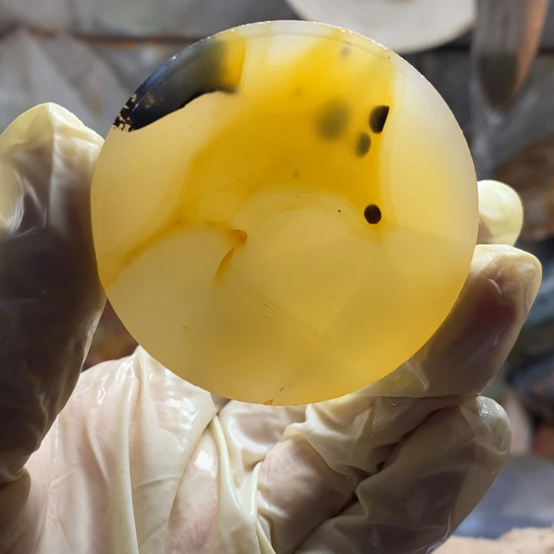 定制玛瑙圆牌一个