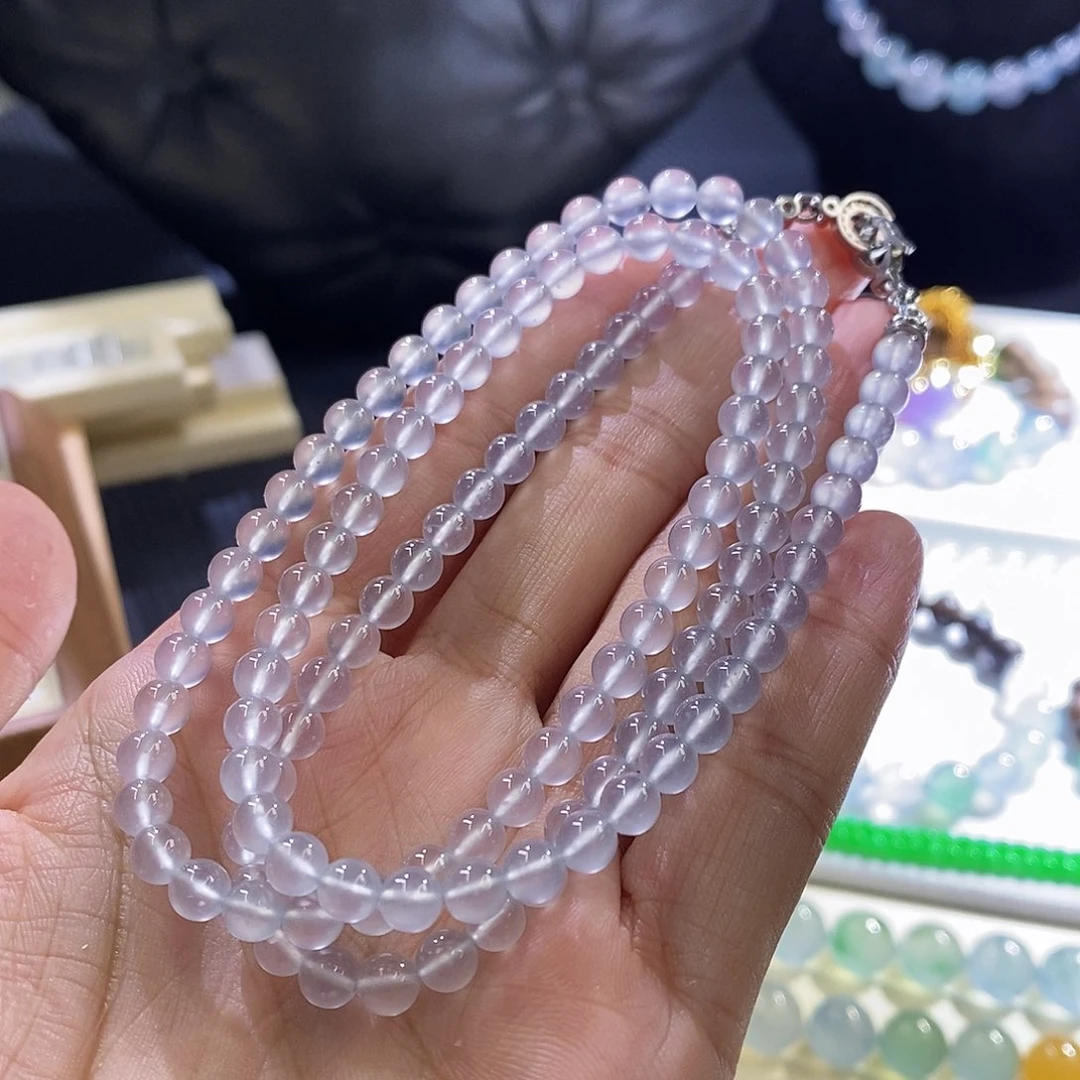 未镶嵌挂件翡翠玻璃项链卡5