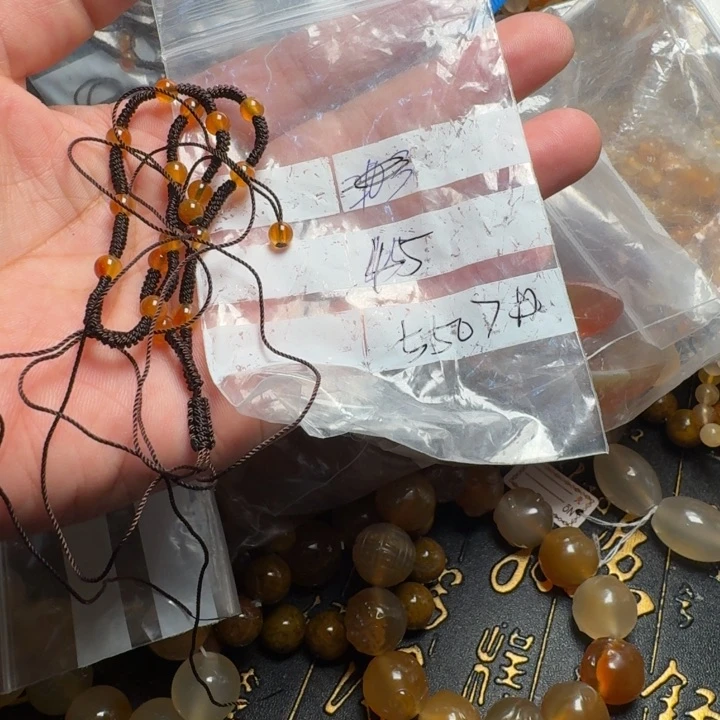 玛瑙/玉髓颈饰合金啾*，5507