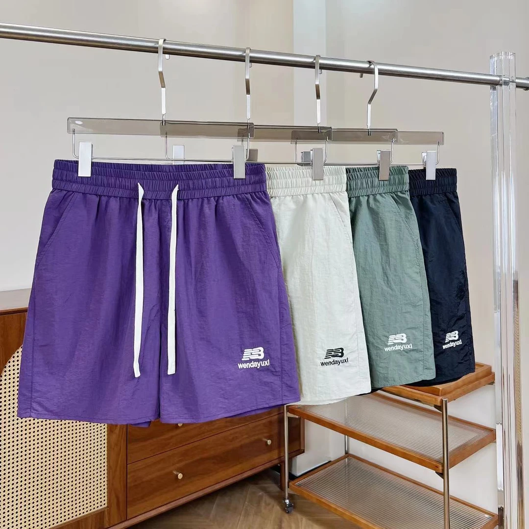 《刘雯雯专属》夏季新款潮牌时尚刺绣字母男女同款速干裤休闲短裤