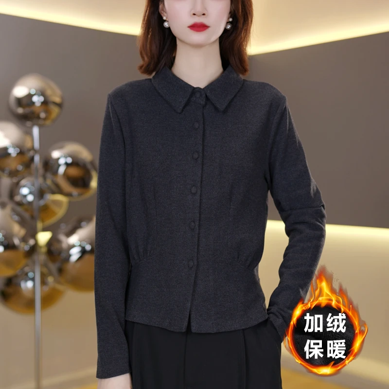 气质百搭长袖打底衫女2025秋冬新款时尚内搭显瘦上衣 7267