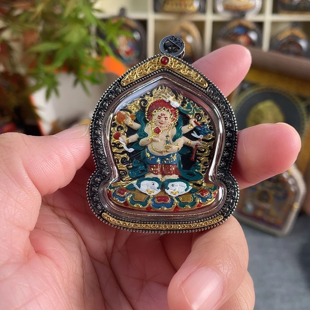 泥塑黑白六臂双面擦擦