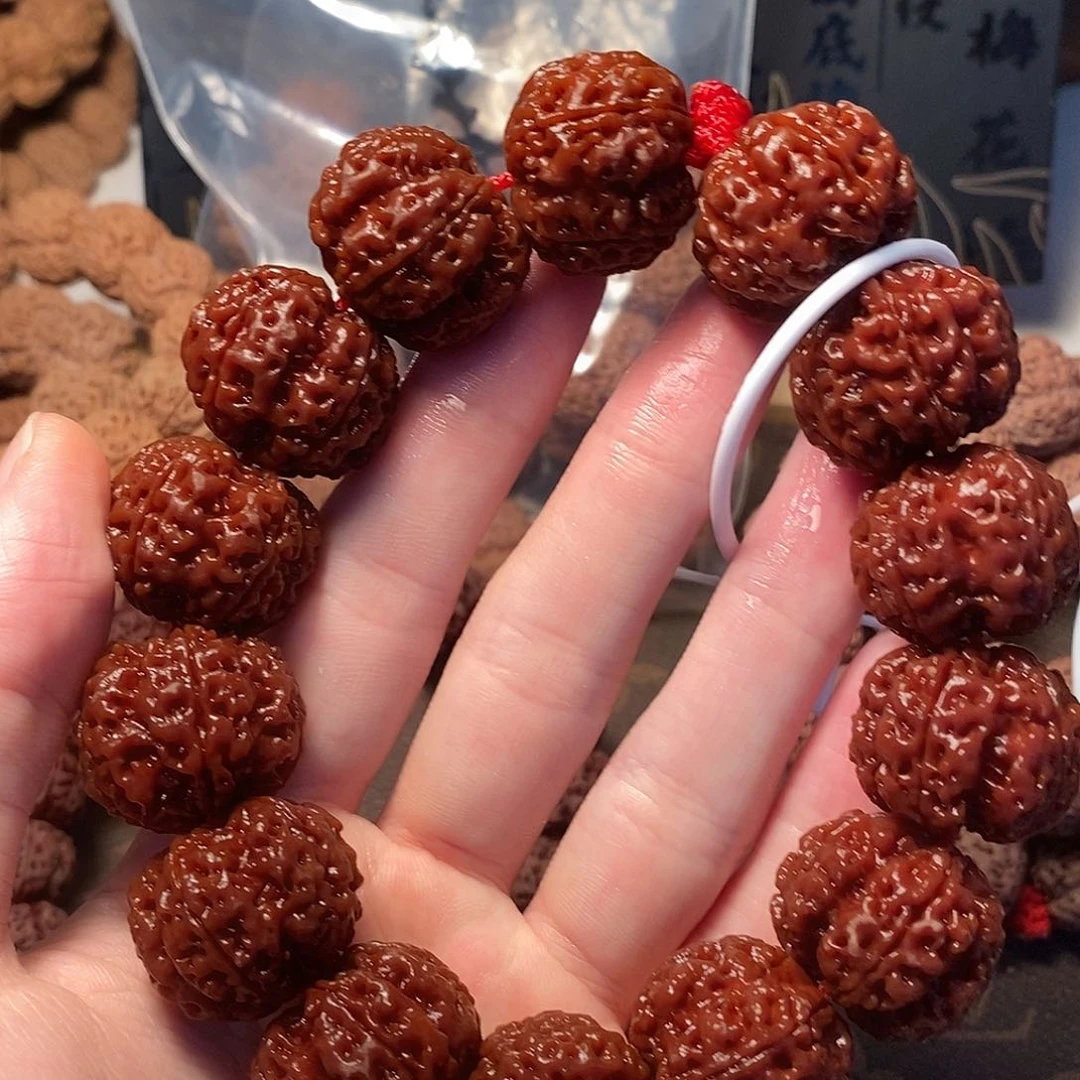 金刚菩提手串24古龙闷墩梅花超头