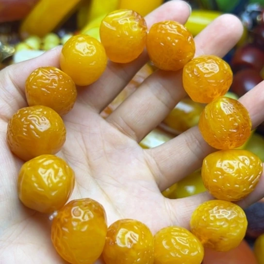 未镶嵌琥珀手链蜜蜡